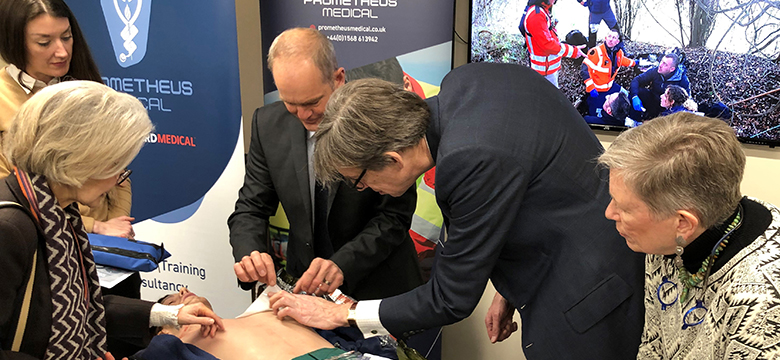 Lord-Lieutenant of Herefordshire visits Prometheus Medical Life-Saving Doctor