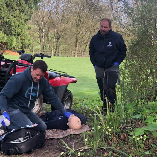 Steve Backshall trains with Prometheus Medical